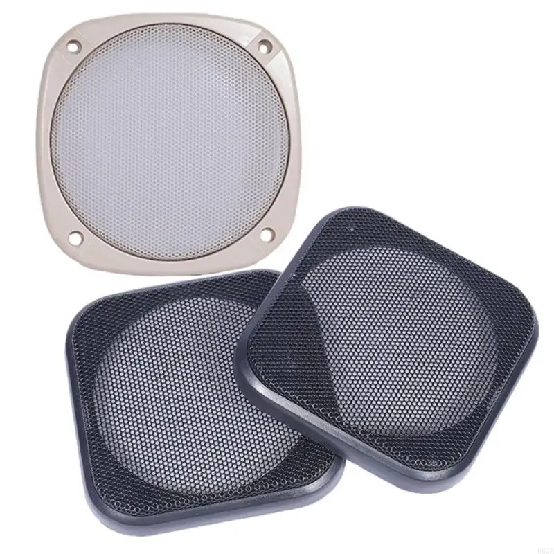 4 인치/5 인치 스퀘어 스피커 그릴 커버 장식 메시 그릴 먼지 덮개
