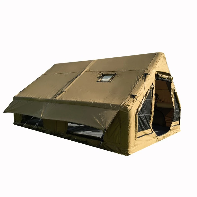 

Camping Inflatable Tent 12㎡ Outdoor Camping Tent 600D Oxford Cloth Home Travel Installation-Free Rain and Wind Proof