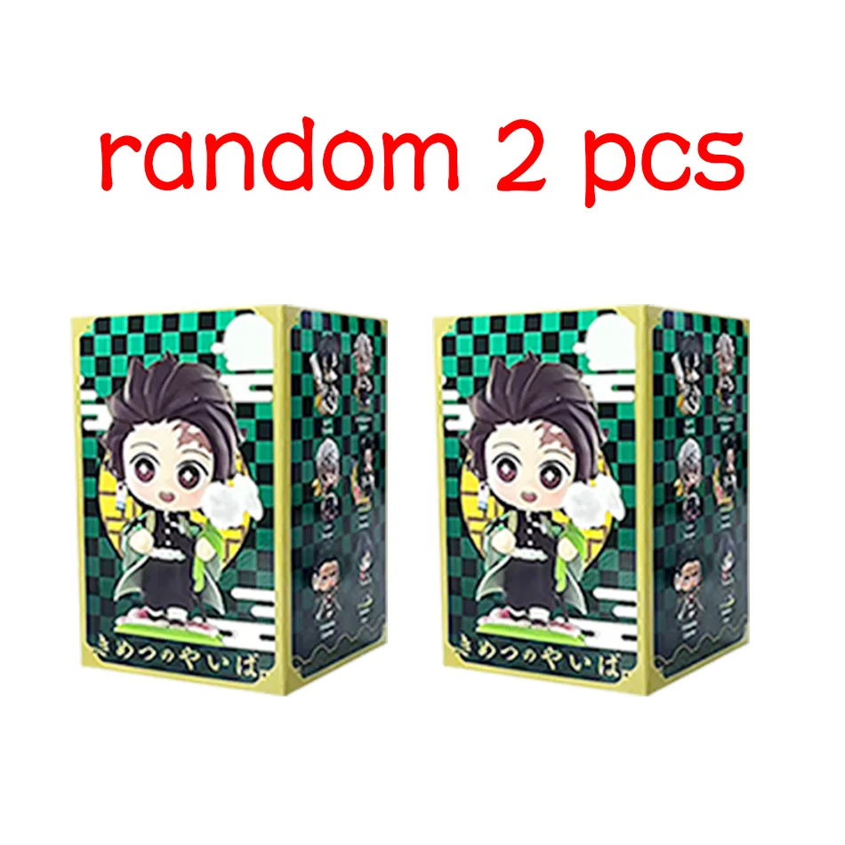 Demon Slayer Tanjiro Kamado Nezuko anime cartoon figuur blinde doos creatieve gepersonaliseerde standbeeld model ornament verrassing geschenkdoos