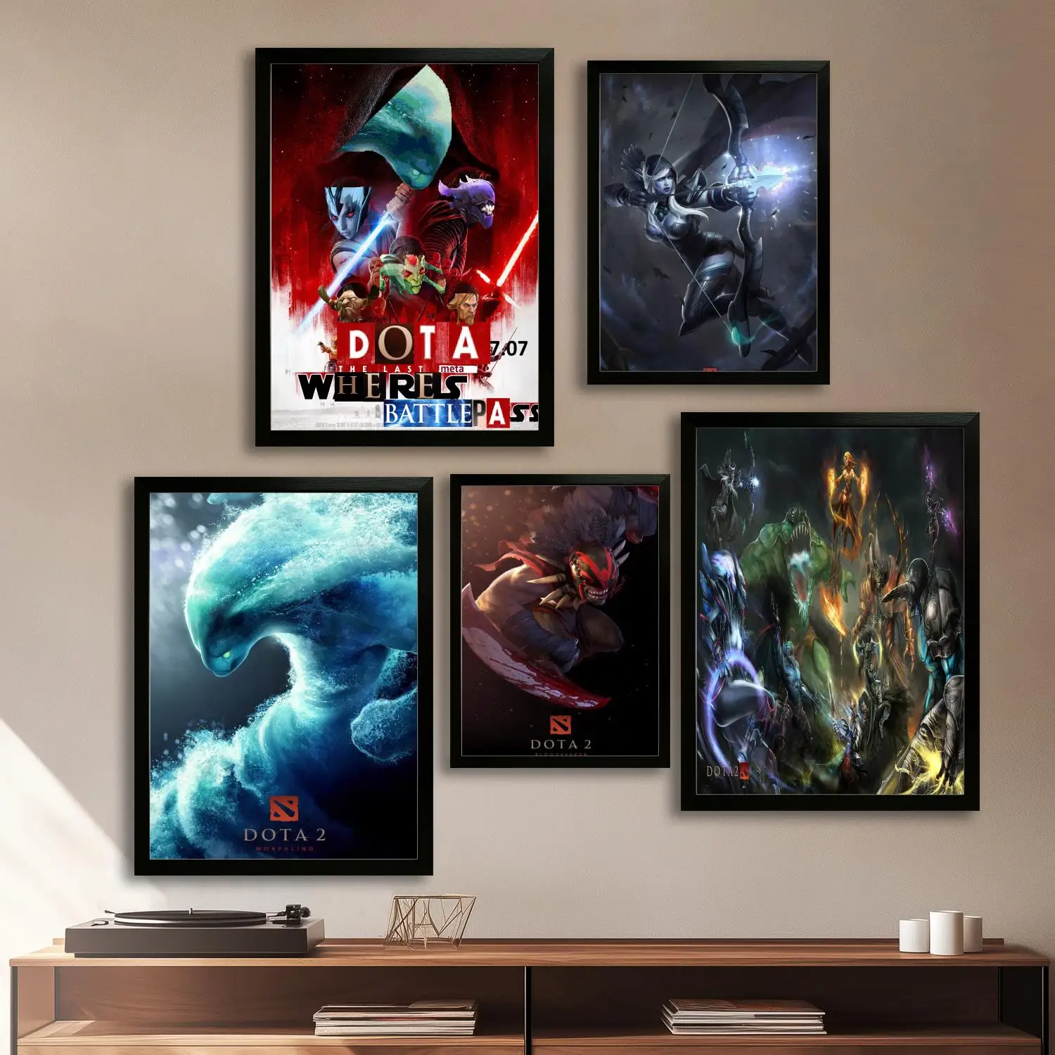 dota 2 Game Canvas Art Poster and Wall Art, Picture Print, Modern Family Bedroom Decor,Decorative painting