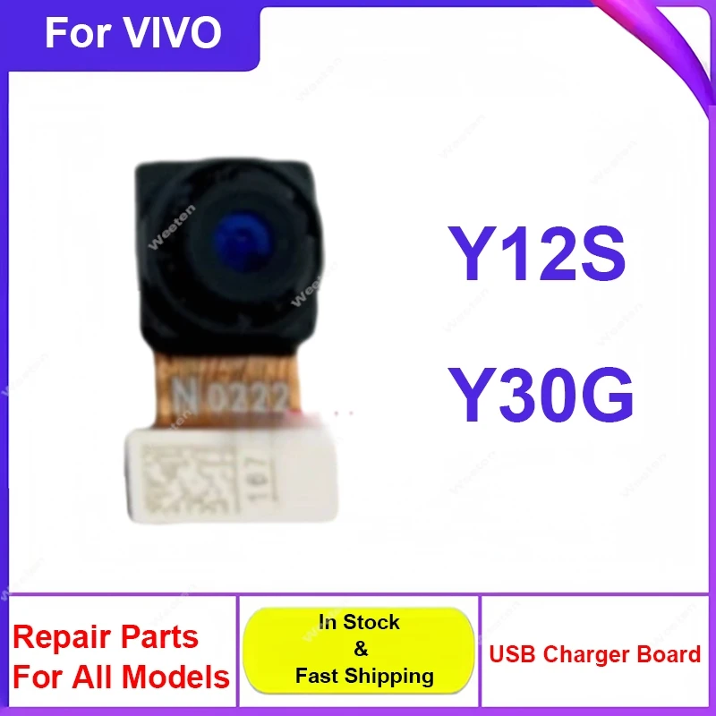Back Front Selfie Facing Camera Module For VIVO Y12S Y30G Ultrawide Camera Flex Front Rear Main Camera Repalcement Repair Parts