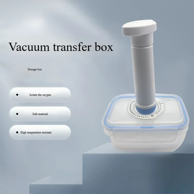 Vacuum sample transfer box storage box laboratory vacuum sample box seal to isolate air