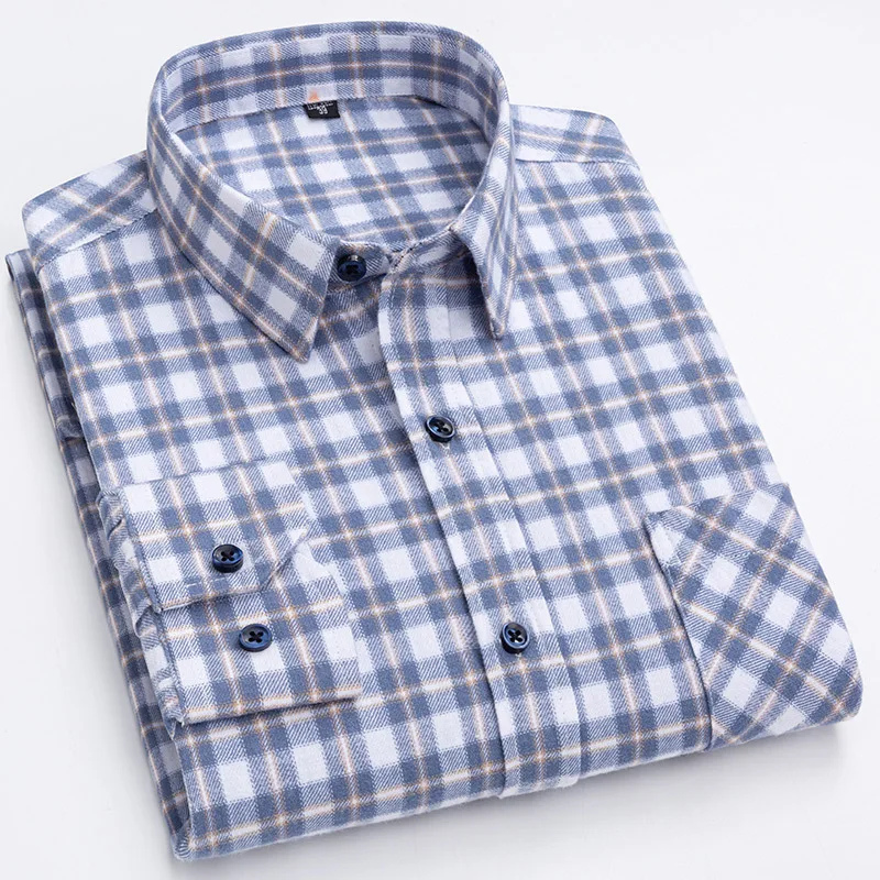 New Casual Striped Design Shirt Summer Men's Long Sleeve Shirt Lapel Men's Fashion Casual Button Down Shirt Long Sleeve Career