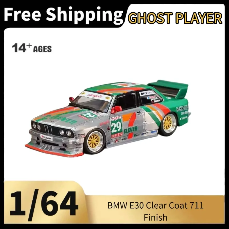 [In Stock] GHOST PLAYER 1:64 Cast Alloy Model Car, Collection Mini Display Toy Set, Festival Gift, Commemorative Gift