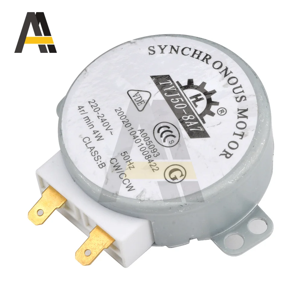 Motor síncrono para TYJ50-8A7, 49TYZ-A2, horno microondas, bandeja, soplador de aire, AC 220V-240V, 4RPM, 4W