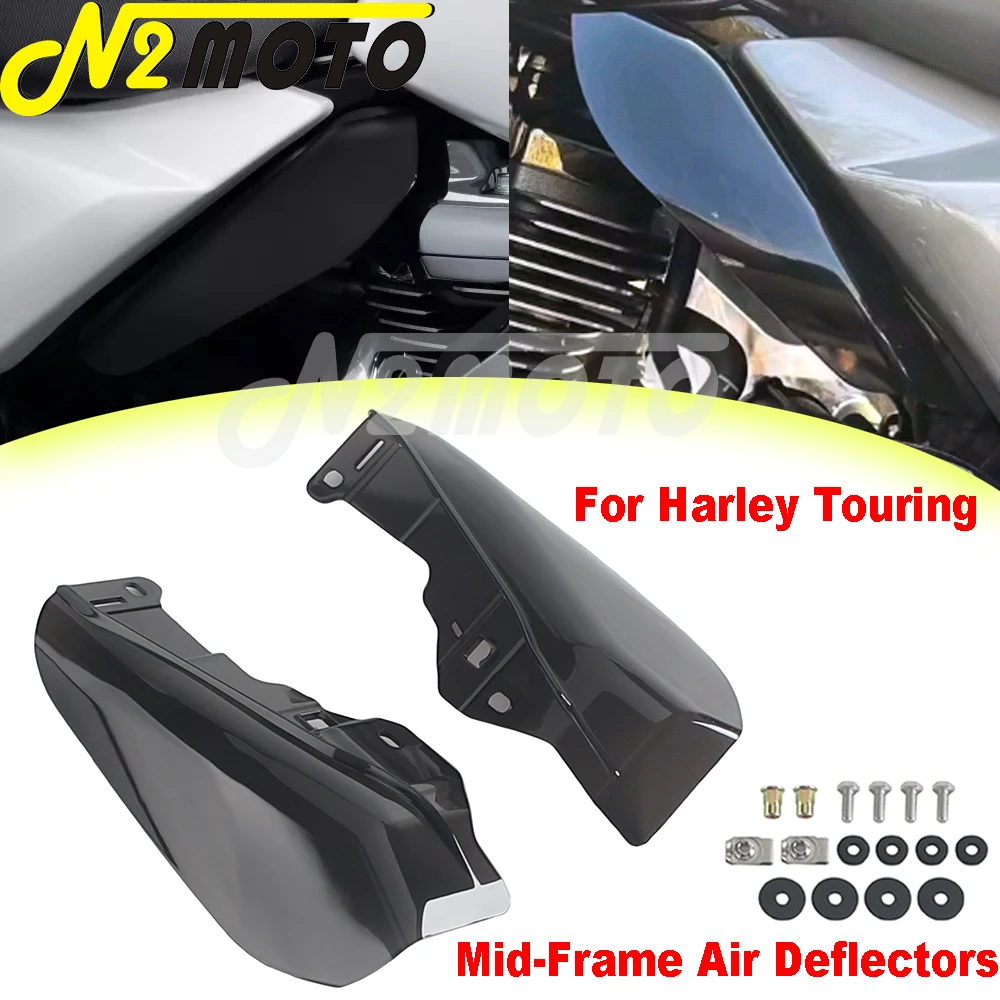

For Harley Touring FLHX FLTRX 24‑26 CVO Road Street Glide 23+ Motorcycle Durable Mid Frame Air Deflectors Heat Insulation Shield