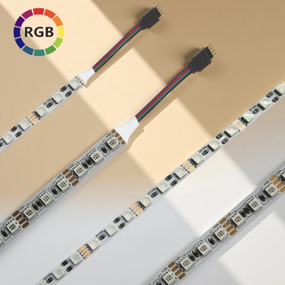 Highlight 3535 SMD RGB LED Strip 5mm 8mm PCB Lights 120Leds/m Color Changeable Flexible Led Tape IP30 Home Decoration DC12V/24V