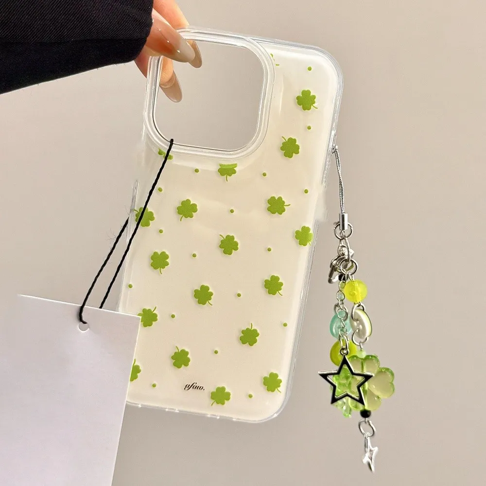 Summer Green Lucky Four-Leaf Clover Phone Case For Samsung Galaxy S25 S24 S23 S22 S21 S20 FE Note20 Edge Plus Ultra Lite 5GCover - náhled 4