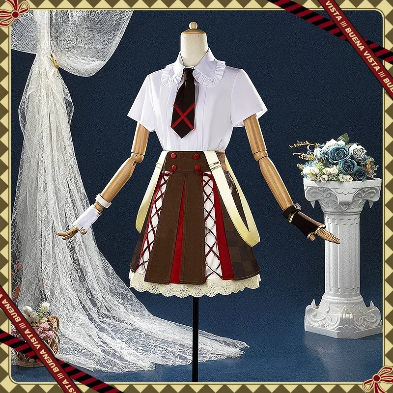 COSSUN [مخصص] أزياء ديربي الجميلة كوس بوينا فيستا فوز أو تفقد أزياء تنكرية لعبة موحدة ملابس لعب الأدوار من القماش