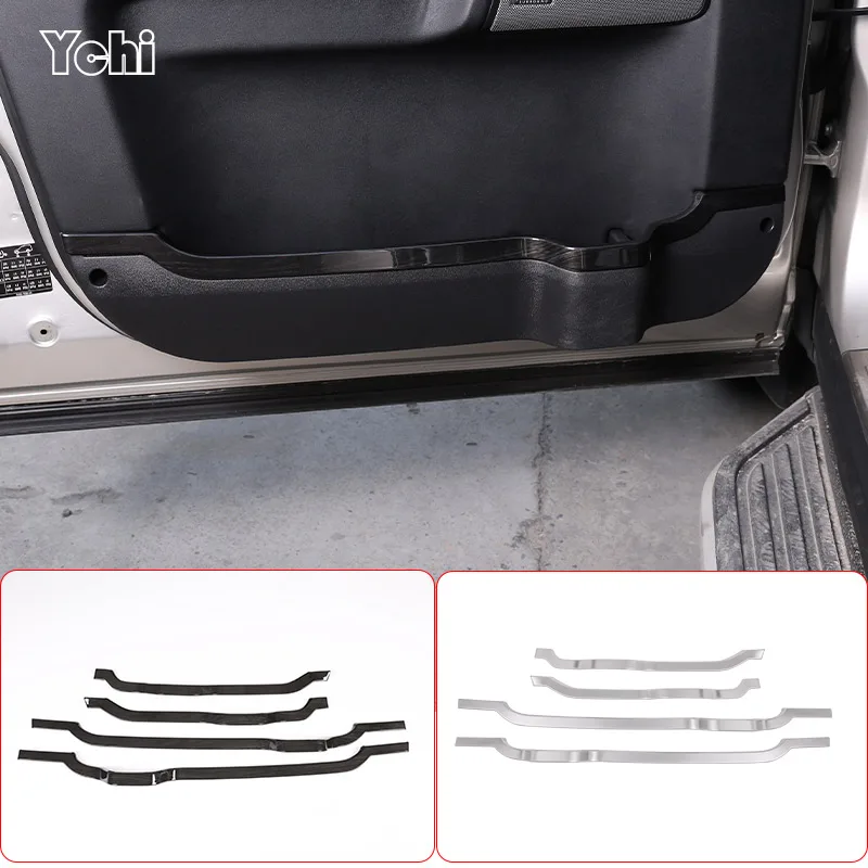 

For Land Rover Discovery 4 LR4 2010-2016 ABS Black wood grain Car Inner Door Panel Decorative Strips Cover Trim Car Accessories