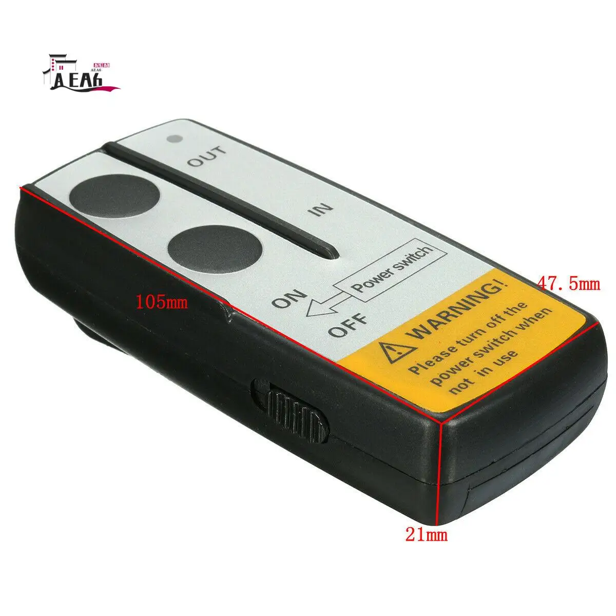 

AEA6-12V 315Mhz 50Ft / 15M Wireless Winch Remote Control Controller Kit For Jeep ATV US