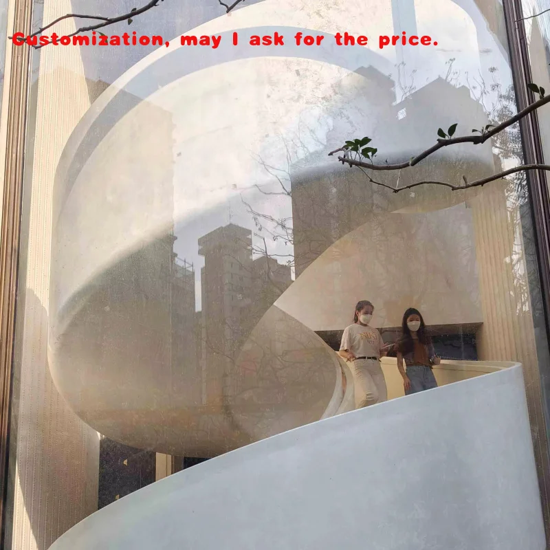 

custom.High-end Customization of Steel Structure Rotating Stairs, Luxury