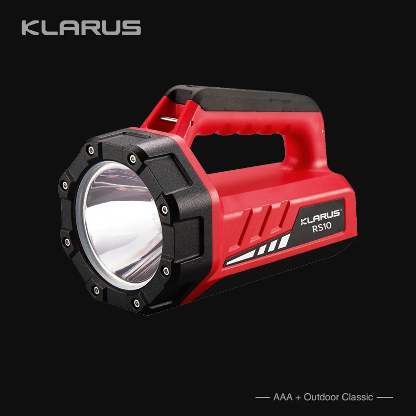 Klarus RS10 Portable Rechargeable LED Handheld Spotlight Flashlight NEW In Box