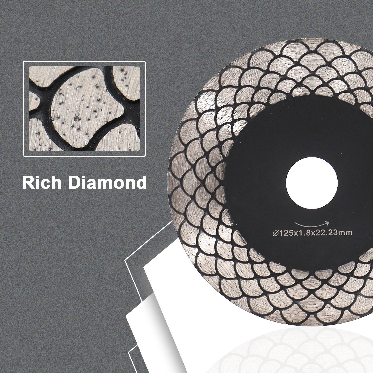 Bsrttool Diamant blatts äge Granit Marmor Schneid scheibe Porzellan fliesen Keramik 115/125mm für Winkels chl eifer Diamant scheibe