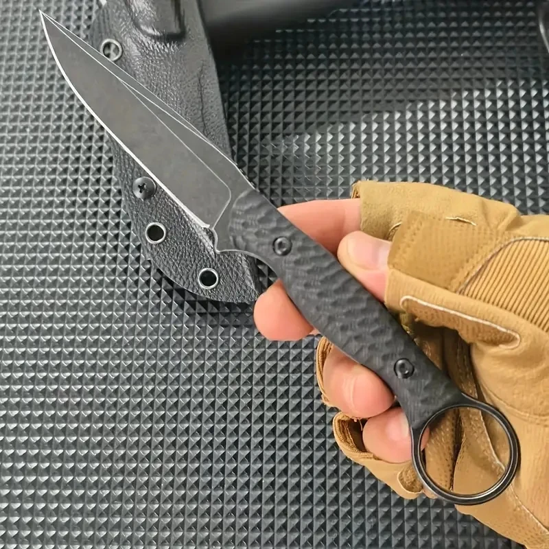 

High Hardness Outdoor Camping Straight Knife D2 Blade G10 Handle Portable Tactical Jungle Survival Hunting Utility Tools