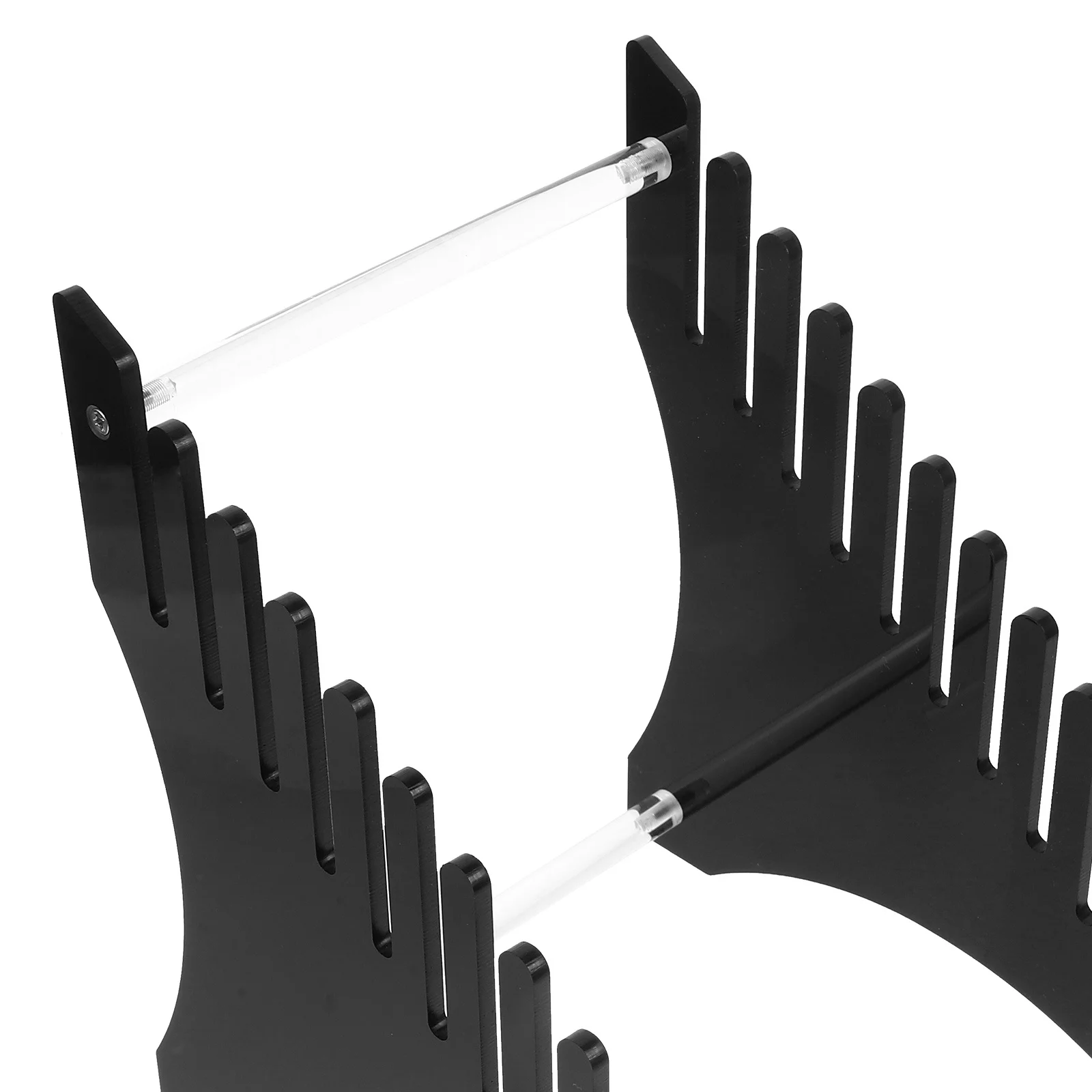 

Record Display Rack Acrylic Multi-Tiered Desktop Stand Large Capacity Vinyl Record Holder Organizer Shelf for Living Room Office