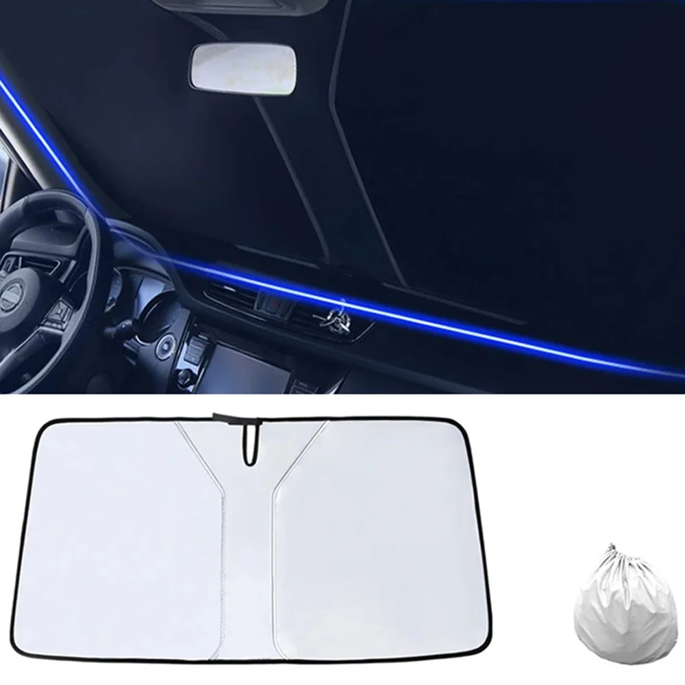 Car Windshield Sun Shade Blocks UV Ray Reflector Auto Window Sun Shade Visor Shield Cover Protector Foldable Parasol