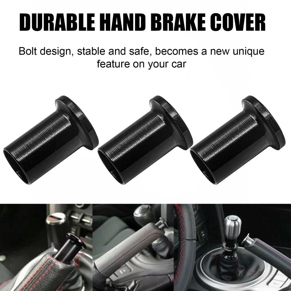 Easy Installation Hand Brake Accessory Aluminum Alloy Car Hand Brake Cover Universal Suv Auto Handbrake Release Button