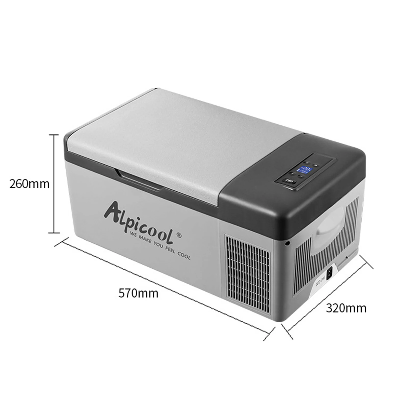 Alpicool 15L K25 Car Refrigerator Fridge Small Freezer 12V Compressor Portable Cooler 220V For Vehicle Truck Car Refrigerator