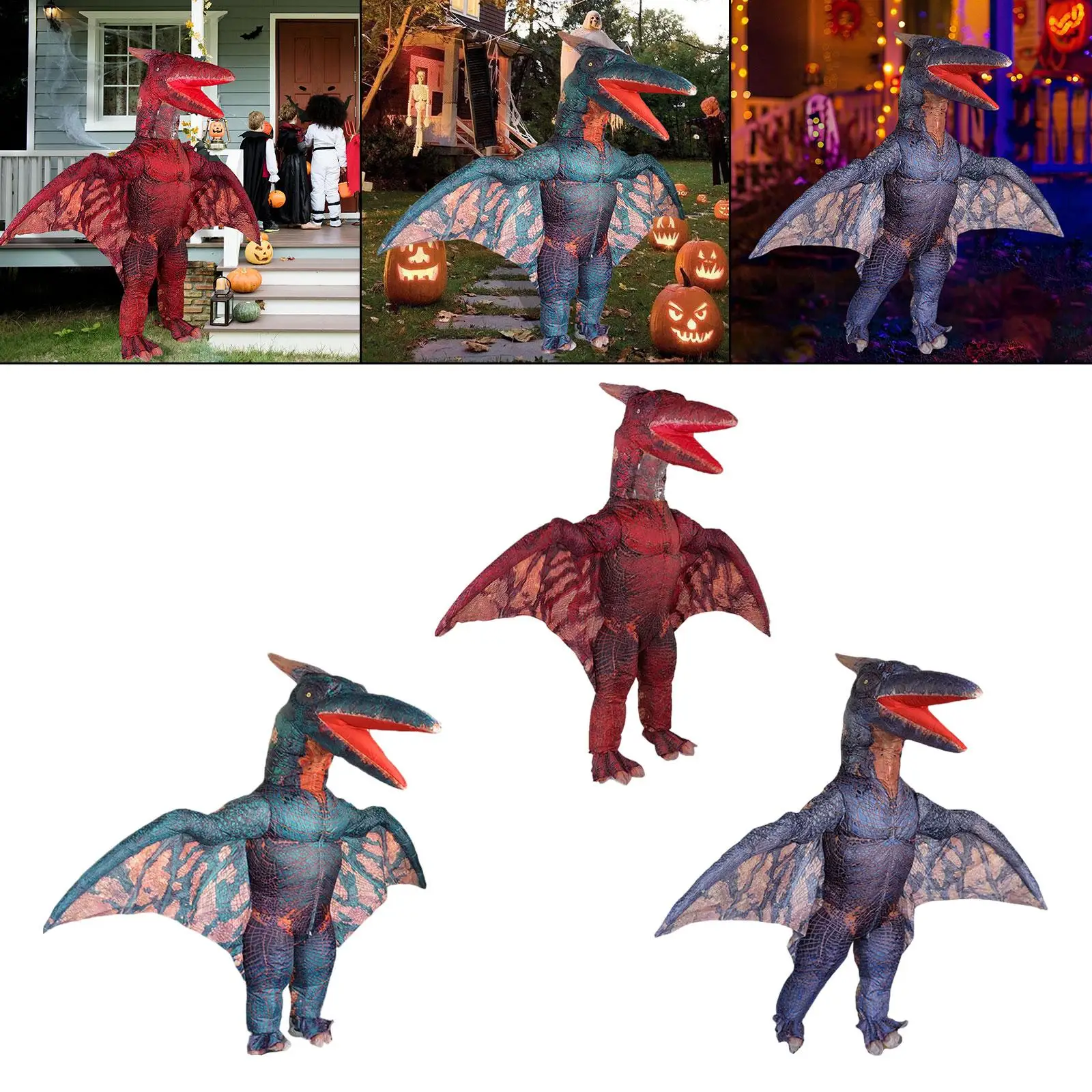 

Inflatable Dinosaur Costume Dinosaur Cosplay for Party Christmas Celebrations