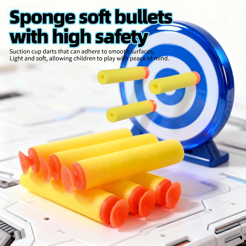 Pistolet na miękkie kulki dla dzieci, plastikowy, z piankowymi strzałkami, ręczny, model do strzelania na zewnątrz, sportowy, dla dziewczynek i chłopców, prezent urodzinowy.