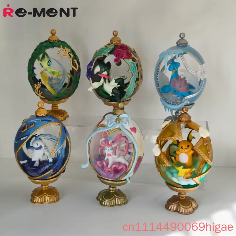 本物のre-ment-ポケモン-オーバルティック-コレクション2-ミニチュアオーナメント-ブラインドボックス-かわいい漫画風-デスクトップ装飾品-ギフト-コレクション-おもちゃ