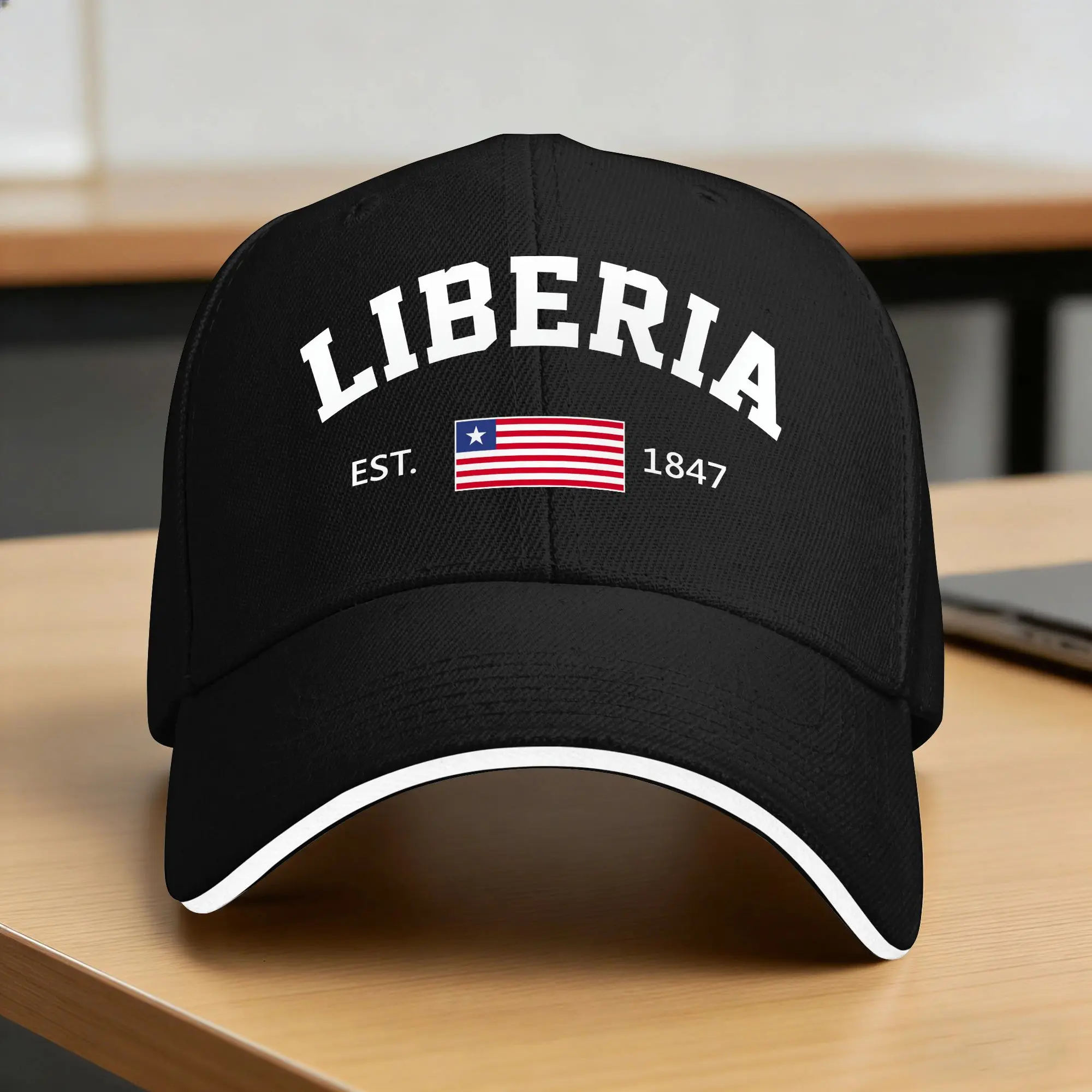 Liberia EST Baseball Cap Independence Day Outdoor Sport Sun-Proof Trucker Hat Couple Women Casual Design Snapback Cap