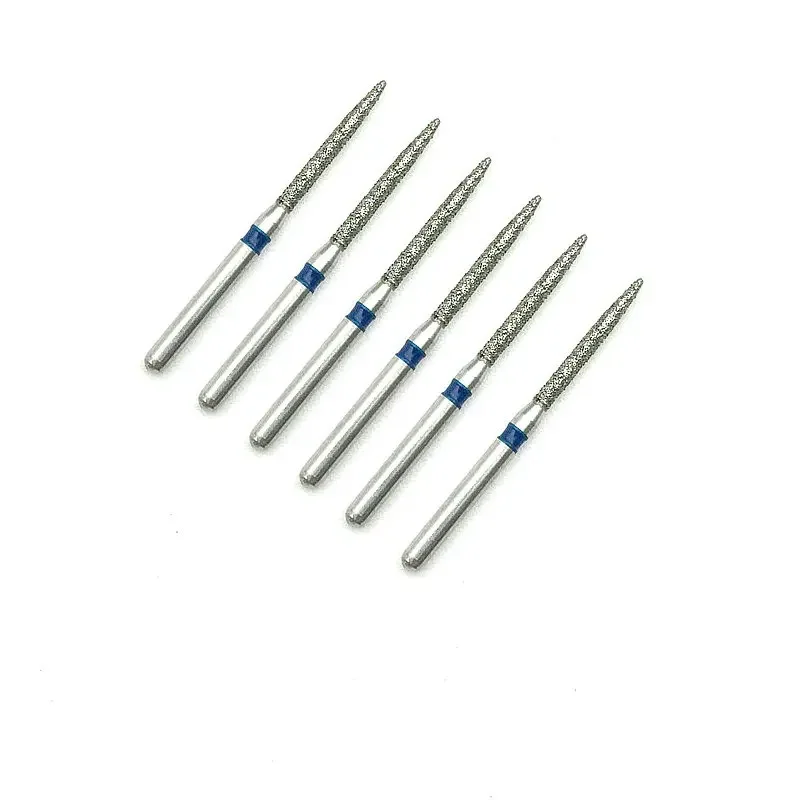 10pcs FO-11 Dentaire Diamant Fraises Foret DentistryDiamond Poignée Diamètre 1.6mm Dentiste Outils pour Le Blanchiment Des Dents