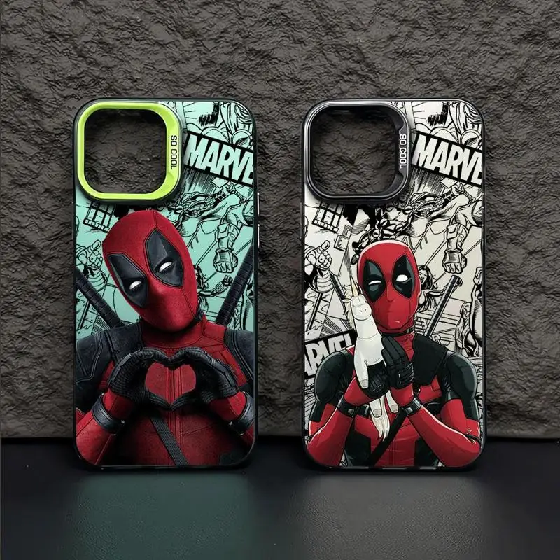 Custodia per telefono Marvel Deadpool per Realme C15 C20 C21 C21Y C31 C35 C53 C55 11 Pro 12 8i 9i 10 10 Pro 4G 5G Soft Cover