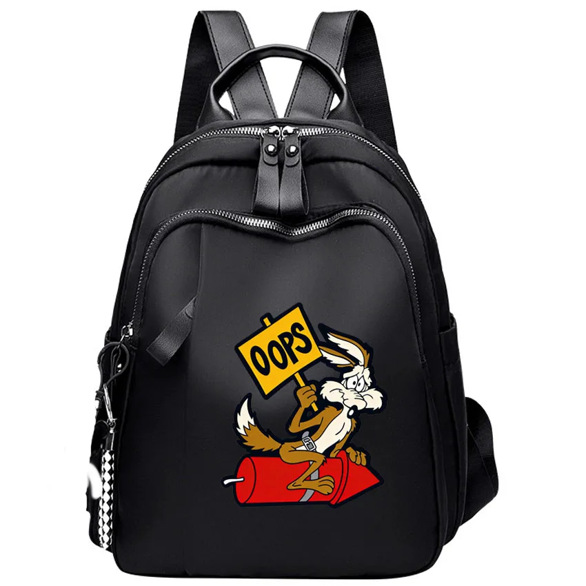 

Модный универсальный женский рюкзак в стиле Оксфорд с забавным принтом в виде животных, водонепроницаемая износостойкая дорожная сумка для повседневного использования