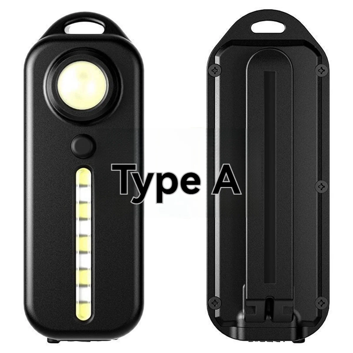 A77I Outdoor Flashlight Pen Clip Safety Warning Light Rechargeable Flashlight Outdoor Multi-Function Shoulder Strap Light A