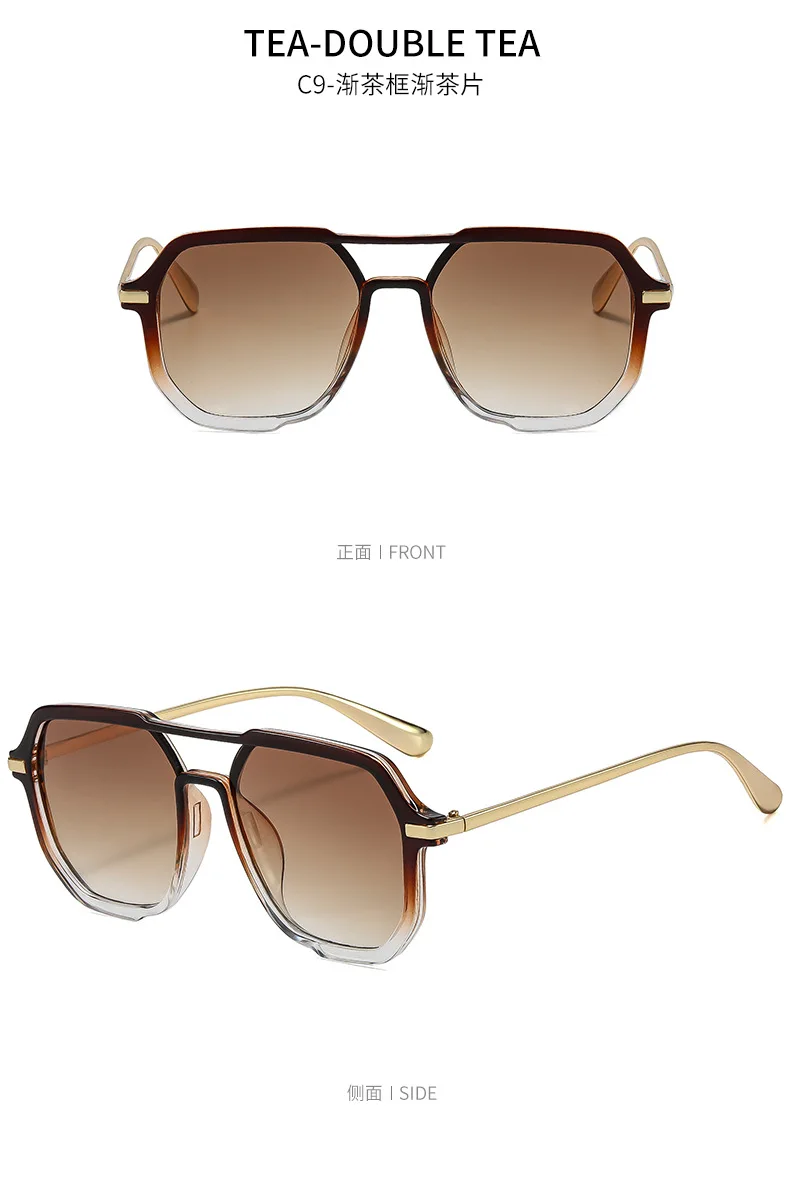 2026 Herren-Sonnenbrille: Schlichte Designer UV400 Piloten-Sonnenbrille mit Metallbügeln – Modische Reise-Sonnenbrille für Herren – Detail 18