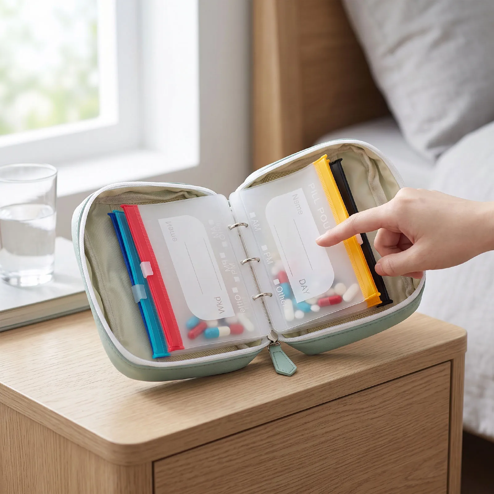 Medication Bag Medication Pouch Medication Pouch Damp Proof Transparent PVC Damp Proof Water Proof Travel  Medication Bag
