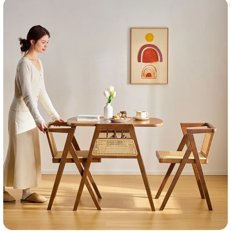 Balcony Tea Table and Chair Combination Casual Rattan Chair One Table and Two Chairs Small Tea Table Outdoor Three-Piece Set