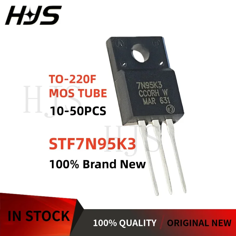 10-30PCS New STF7N95K3 STF 7N95K3 TO-220F N-Channel MOSFET Field effect Transistor