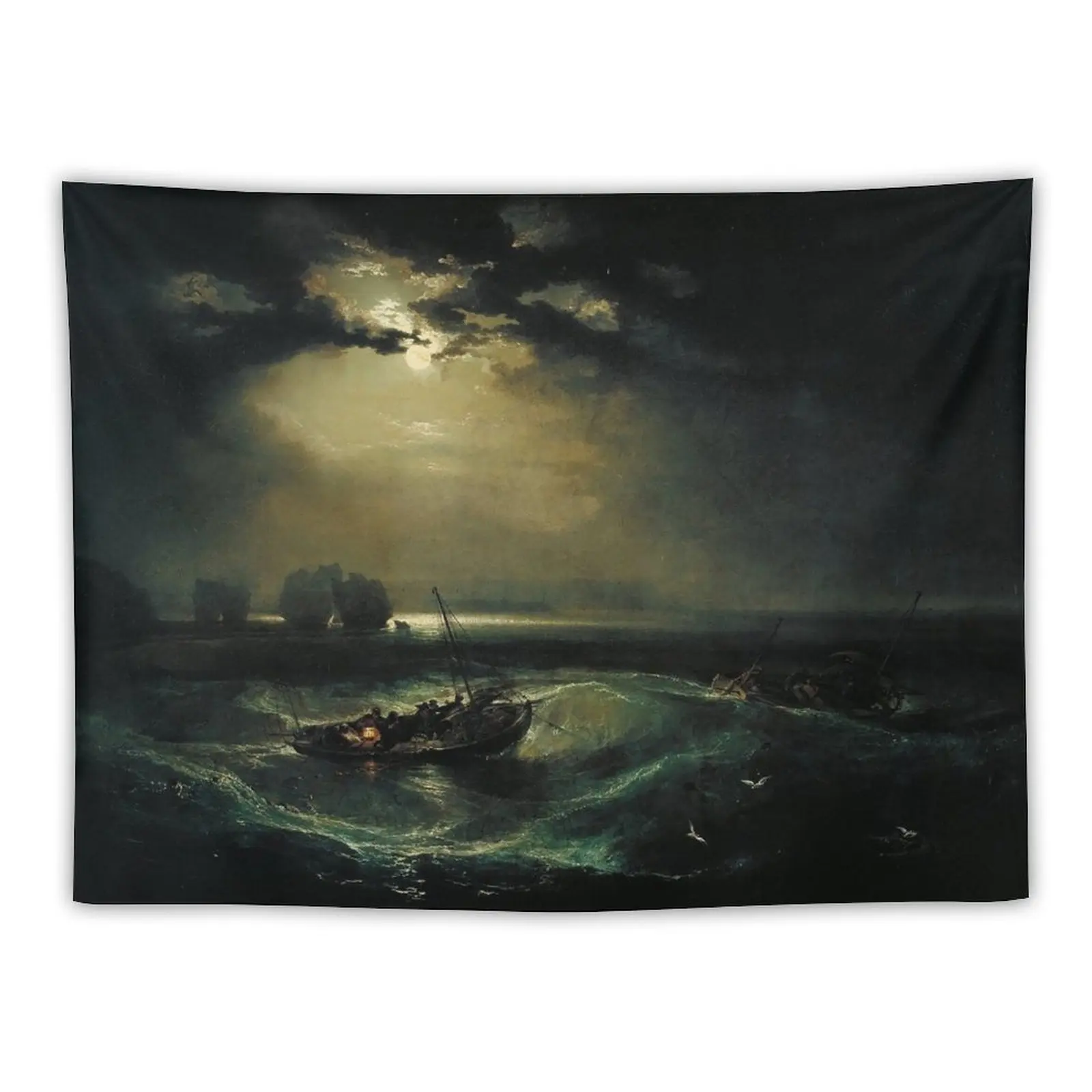 

Fishermen at Sea - Joseph Mallord William Turner Tapestry Tapestry For Bedroom Decorations For Room Home Decorations Aesthetic