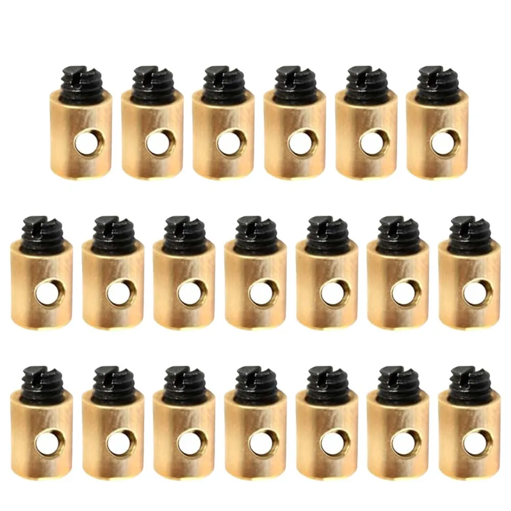 

Solderless Connectors Black Gold Throttle Cable Fittings Versatile Applications Easy Installation Long-Lasting Performance