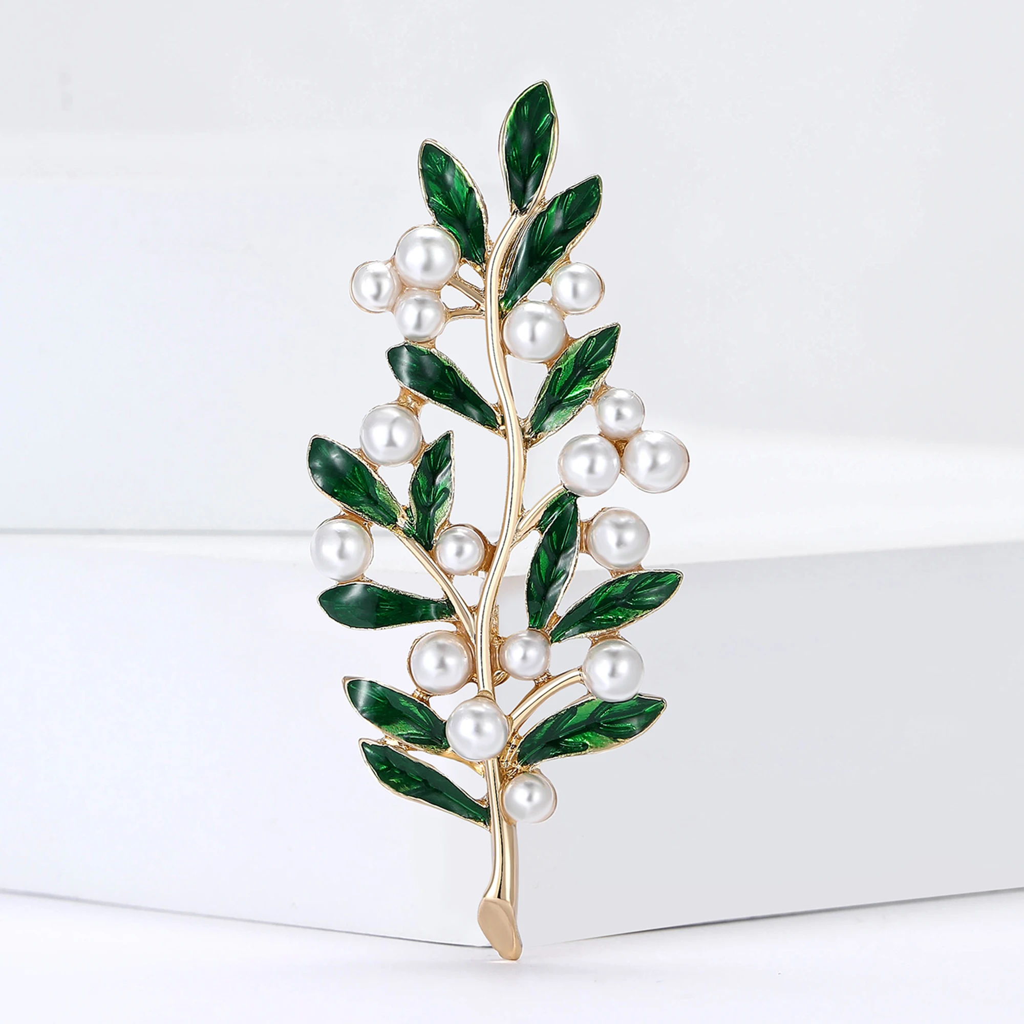 Enamel Flowers Grass Brooches for Women Unisex Plant Pins Office Party Friend Funny Luxury Gifts Jewelry Accessories Decoration