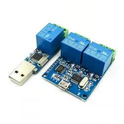 LCUS-1 type 1/2 channel USB Relay Module Electronic Converter PCB USB Intelligent Control Switch