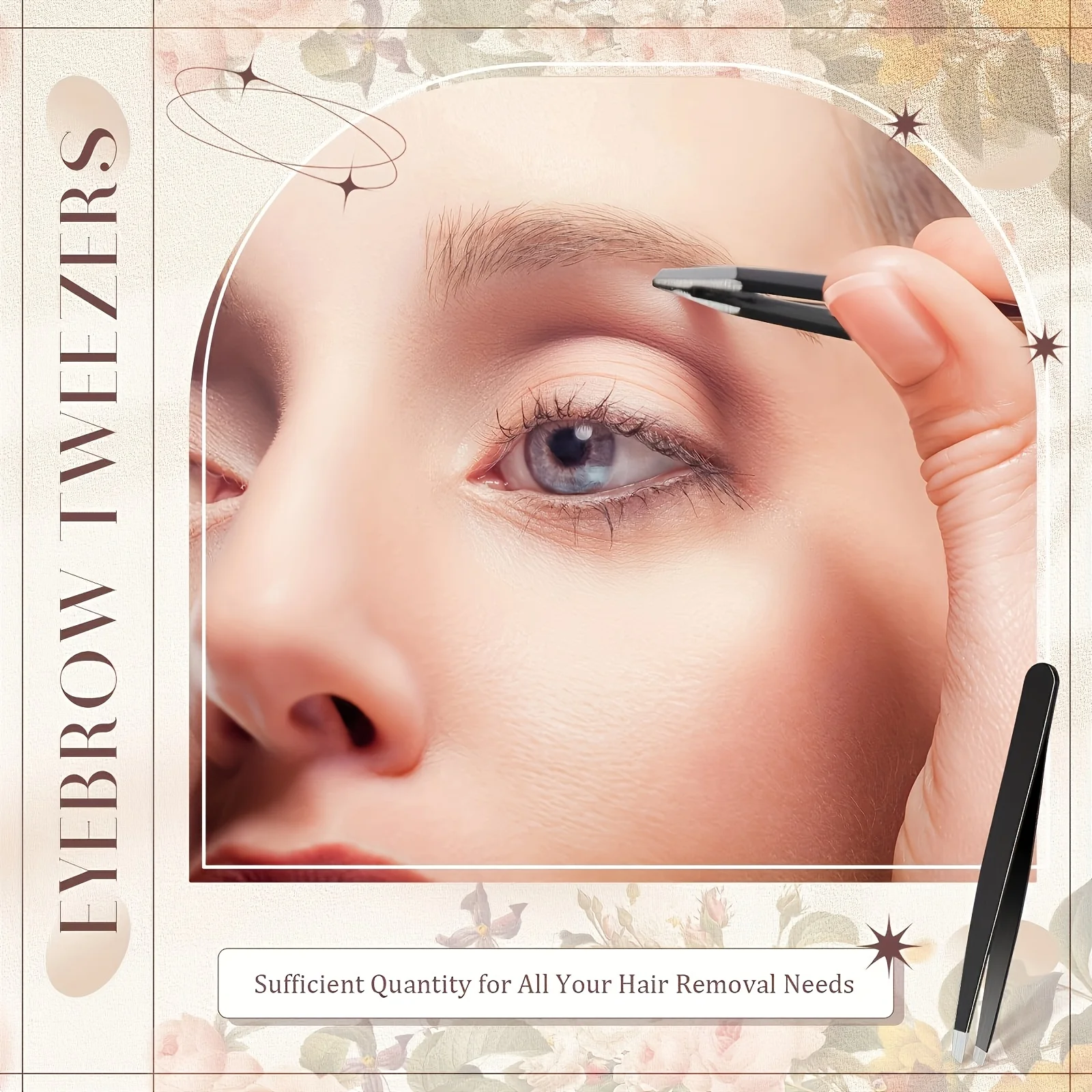 

Набор профессиональных прецизионных пинцетов из 4 предметов — нержавеющая сталь для удаления вросших волос, бризок и мусора