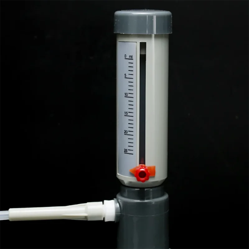 Lab Bottle Top Dispenser Economic Dispenser 0-25 ml Adjustable Liquid Adder Semi-automatic Liquid Dispenser No bottle