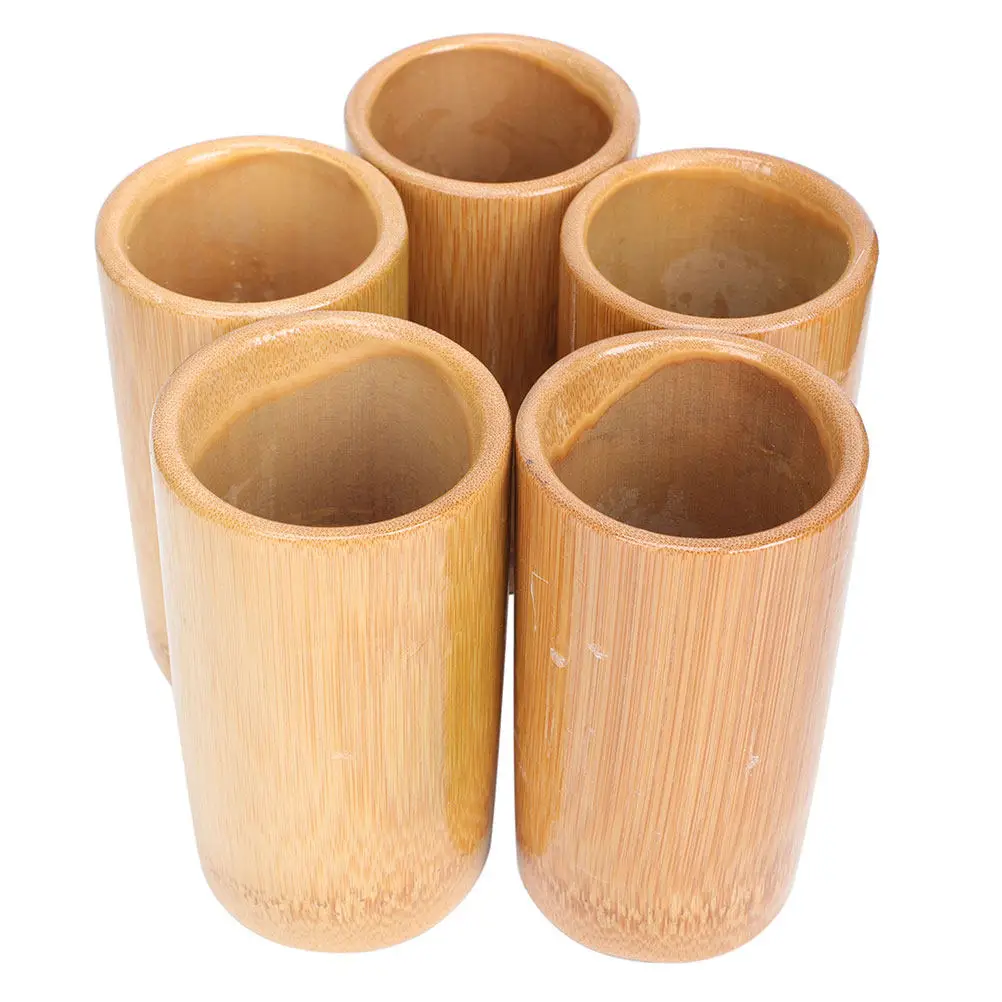 

Набор из 5 бамбуковых банок для массажа: без запаха, прочные, не деформируются. Аксессуары для спа-процедур и расслабления. Инструмент для косметических процедур.