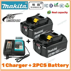 BL1860B Makita li-ion Battery 100% compatible for Makita 18V power tools DDF487 DTW190 DTD156 DHP485 Replacement Lithium battery