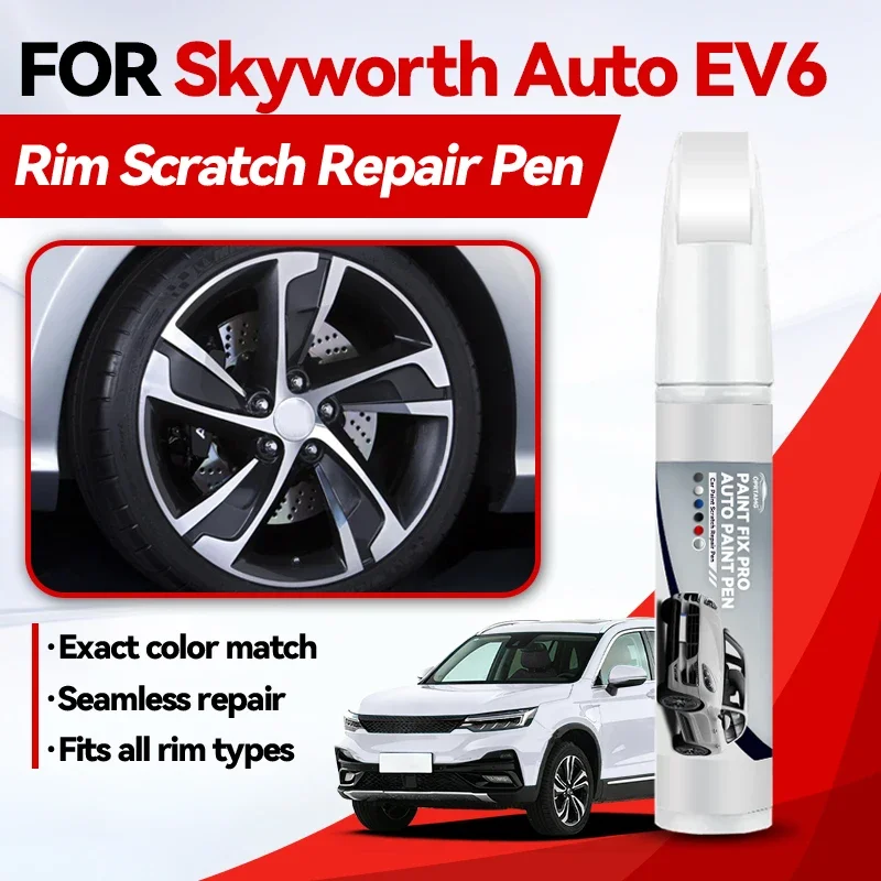 Repuesto de Pintura para Vehículo de Uso Exclusivo para Skyworth Auto EV6 1990-2026, Bolígrafo de Retoque para Eliminar Arañazos, Accesorios para Auto, Negro W