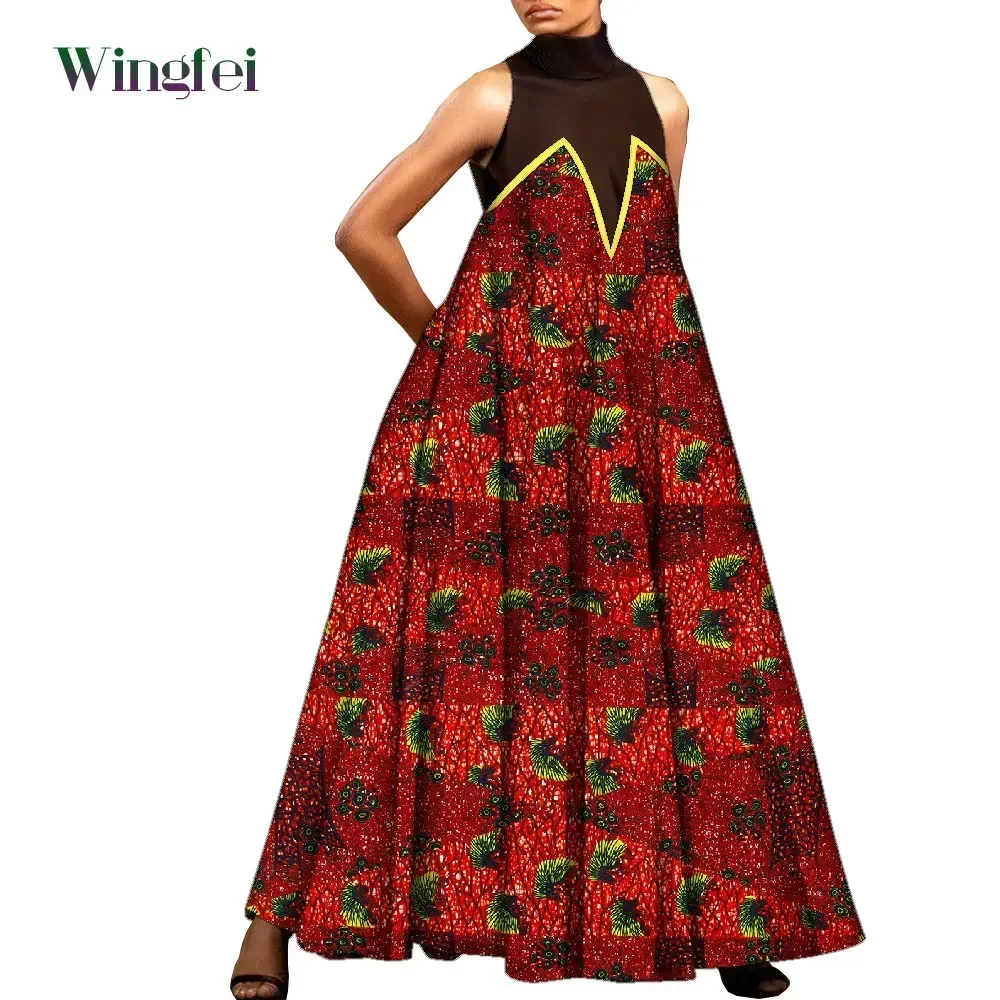 

Fashion Robe Africaine Femmel African Dresses for Women Ankara Print Maxi Long Dresses Dashiki African Women Clothing Wy10219