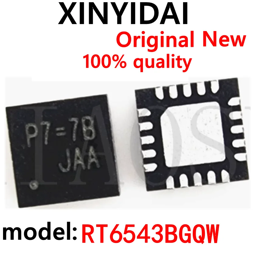 

(2piece)100% New Original RT6543BGQW MARK P7=6F P7 QFN20 Chipset