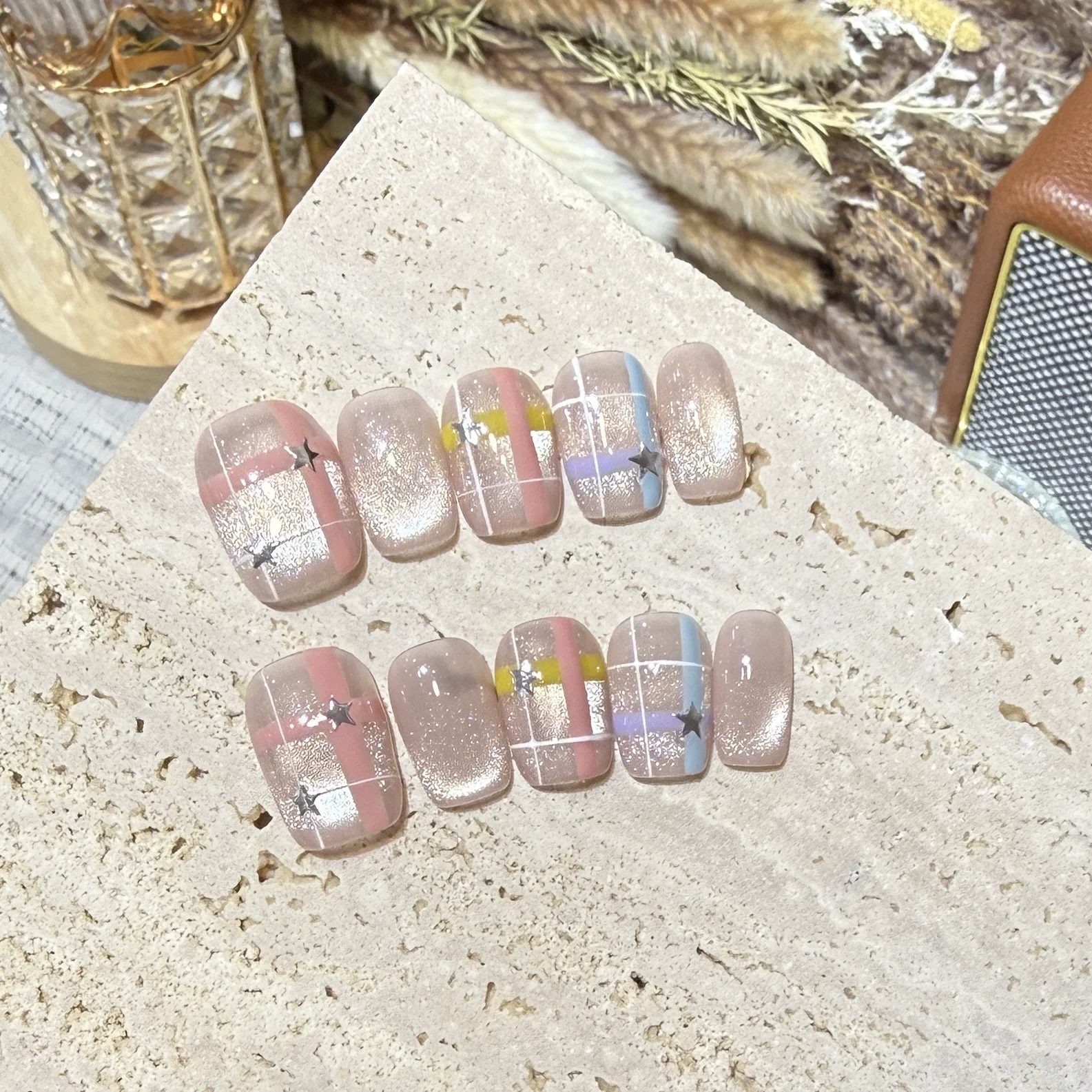 10pcs Aurora Chrome Press on N - đánh giá và giá Nail Art Inspo