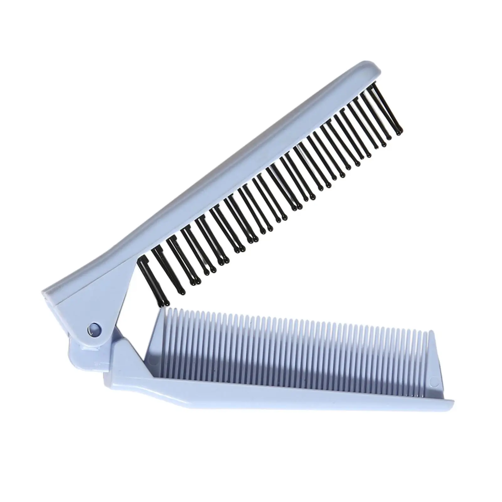 Mini Peigne de Poche Pliable à Double Tête, Accessoire Rotatif pour Homme et Femme