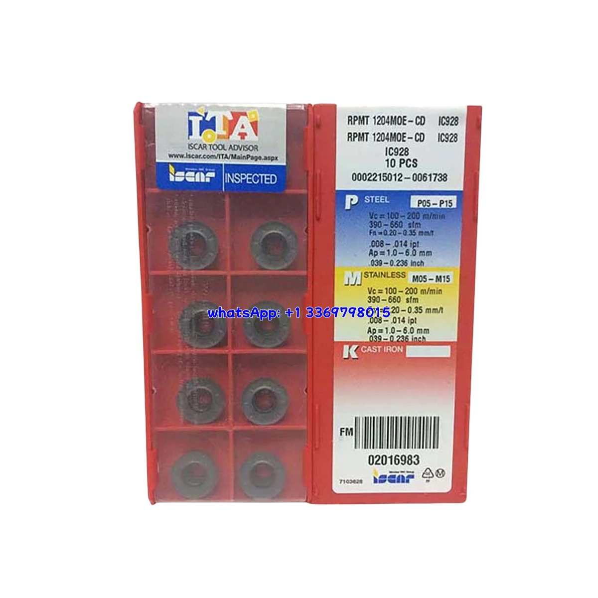 100% Original RPMT ONMU RPMT1204 10T3 08T2 ONMU0505 05 MOE-CD -TN-MM TNMM IC928 IC830 IC808  Milling Insert 10pcs