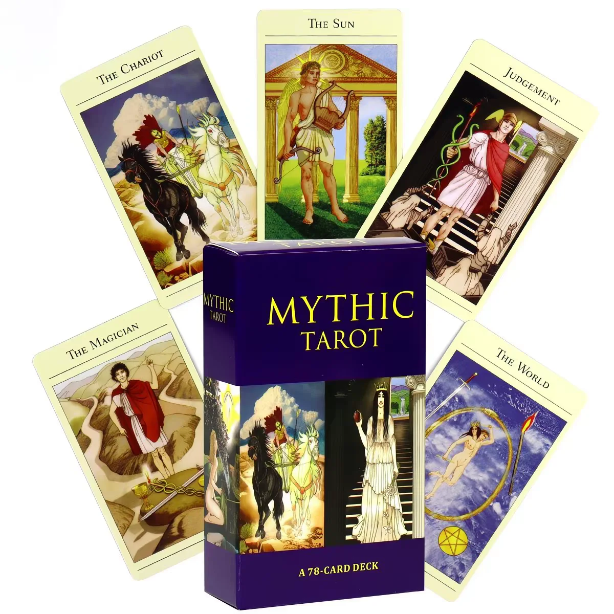 Jeu de tarot mythique, 78 cartes, nouvelles cartes de tarot de la mythologie grecque, cartes d'oracle de divination anglaises, jeu de société de divination